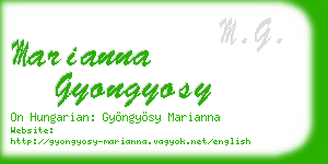 marianna gyongyosy business card