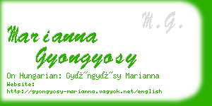 marianna gyongyosy business card